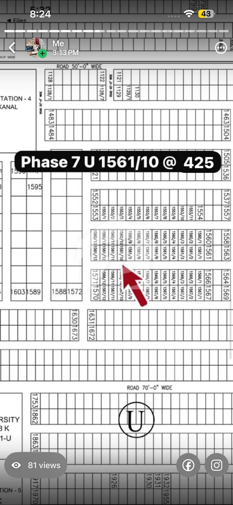 1 kanal Reasonable deal in U Block 1 kanal Reasonable deal in U Block