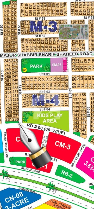 1 Kanal Corner Plot For Sale DHA Multan. . . Sector M