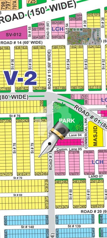 8 Marla Prime Location Plot For Sale In DHA Multan Sector V