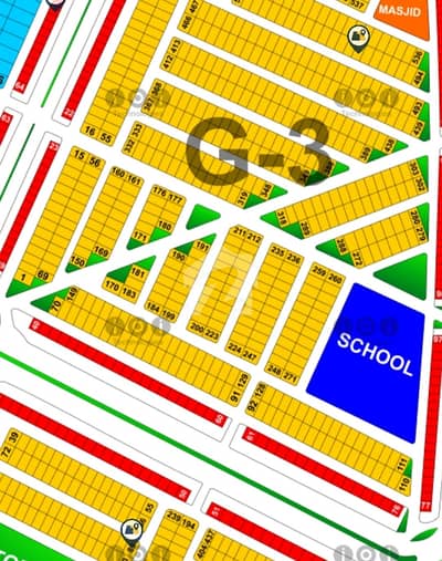 10 marla plot for sale in G3 block 10 marla plot for sale in G3 block