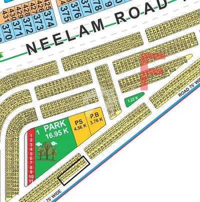 5 Marla Prime Residential Plot for Sale on 75 ft Road Road Phase 1, Jinnah Sector, Block F, LDA City Lahore