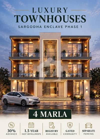 4 Marla Town Houses Available For Sale || Sargodha Enclave