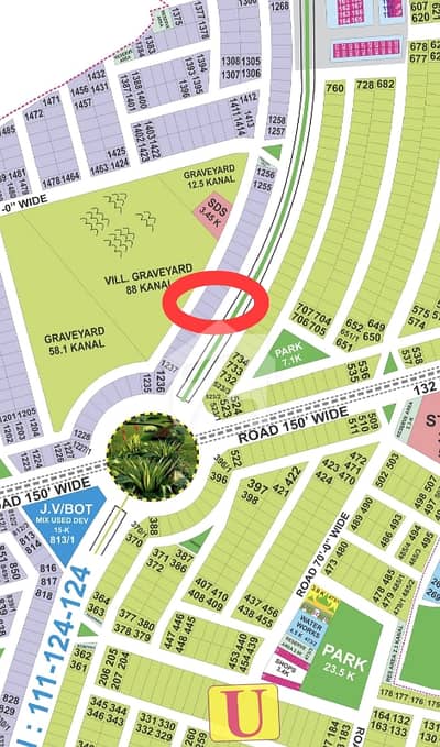 1+1 Kanal Pair For Sale In Phase 8 Block V Main 200' Road.