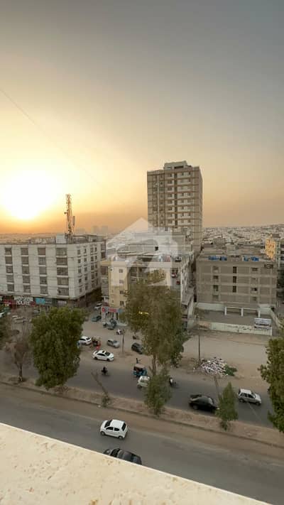 2 Bed DD 1100 Sq. Ft Apartment For Rent - 5th Floor - Road Facing - Dundas Tower - Block 12 Gulistan-E-Jauhar