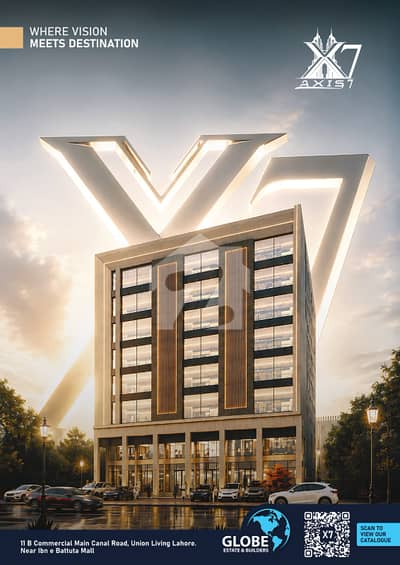 FACING CANAL CORPORATE OFFICES FOR SALE ON 3 YEARS INSTALLMENTS UNION LIVING LAHORE
