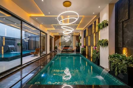1 Kanal Top Quality Build Luxurious Beautiful Ultra Modern Design Villa Full Furnished With Basement For Sale In DHA Lahore Phase 7 Prime Location