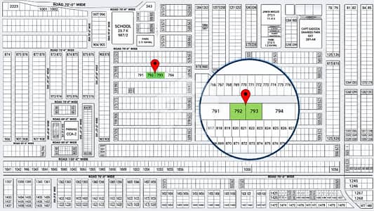 Premium 2 Kanal Pair Residential Plots No. 792 + 793 for Sale in Y Block, DHA Phase 7 Lahore Premium 2 Kanal Pair Residential Plots No. 792 + 793 for Sale in Y Block, DHA Phase 7 Lahore