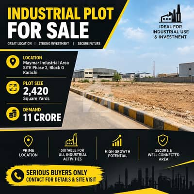 INDUSTRIAL AREA COMMERCIAL PLOT PHASE 2 BLOCK G MAYMAR BOUNDARY WALL PLOT 2420 SQRYARDS INDUSTRIAL AREA COMMERCIAL PLOT PHASE 2 BLOCK G MAYMAR BOUNDARY WALL PLOT 2420 SQRYARDS