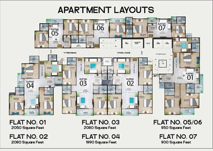 950 Square Feet Flat Is Available For Sale In Clifton - Block 3