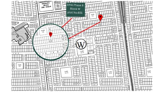 Prime Location 1 Kanal Residential Plot No. 651 For Sale In Block W, DHA Phase 8 Lahore