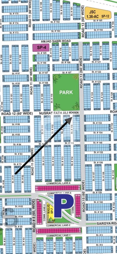 SECTOR P CORNER 65ft PARKFACE AVAILABLE