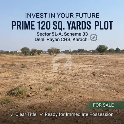120 Sq. Yards Plot For Sale in Sector 51-A, Scheme 33