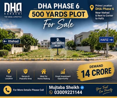 500 Yards Plot for sale