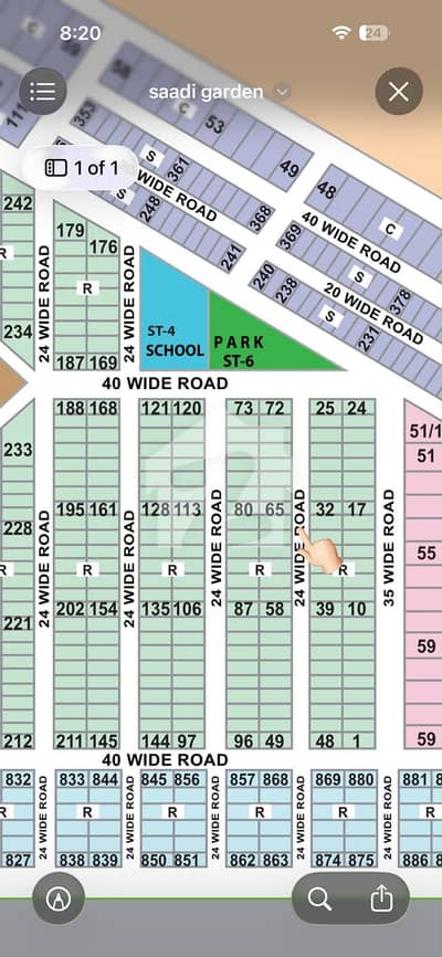 Chance Deal Plot for sale Saadi garden 120 Sq yards Hot Location Best for residential and investment purpose Chance Deal Plot for sale Saadi garden 120 Sq yards Hot Location Best for residential and investment purpose