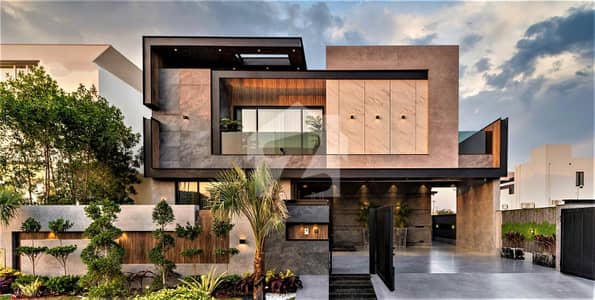 Luxury 1 Kanal Fully Furnished With Pool Modern Villa for Sale in DHA Lahore Near Doleman mall