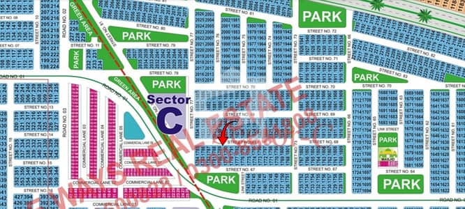 10 Marla Residential Plot For Sale DHA Sector C