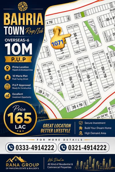 Bahria Greens (Overseas Sector-6) 10Marla Residential Plot Avaible For Sale Bahria Greens (Overseas Sector-6) 10Marla Residential Plot Avaible For Sale