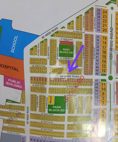 5 Marla Plot Available For Sale In Citi Housing Gujranwala on 60 ft road premium location