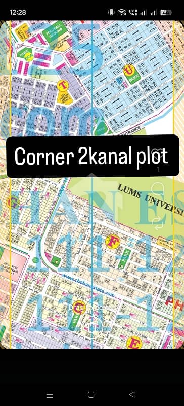 Corner 2kanal plot phase 2 near KFC for sale in DHA Lahore.