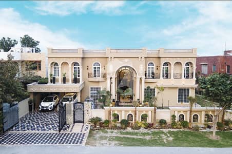 2 KANAL ORIGINAL FAISAL RASOOL SPANISH DESIGN BUNGALOW WITH BEAUTIFUL LAWN FOR SALE NEAR TO RAYA