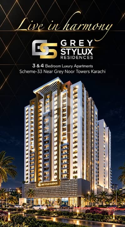 Booking Apartment Grey Stylux Residences Location Scheme 33 Gulzar-e-Hijri Karachi Booking Apartment Grey Stylux Residences Location Scheme 33 Gulzar-e-Hijri Karachi