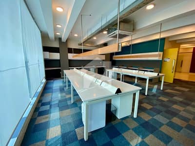 FOR RENT: SEMI-FURNISHED CORPORATE OFFICE FLOOR WITH LIFT SMALL SHAHBAZ COMMERCIAL, DHA PHASE 6, KARACHI