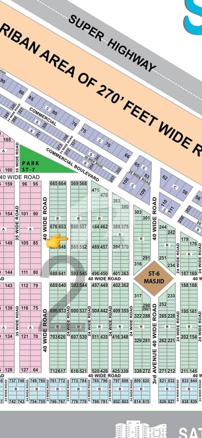 West Open 2nd Belt Block 2 120 Sq. Yard Plot For Sale