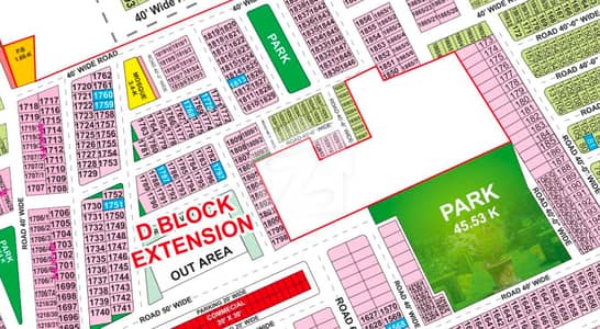 BAHRIA ORCHARD D EXT 5 MARLA PLOT VERY CHEAP