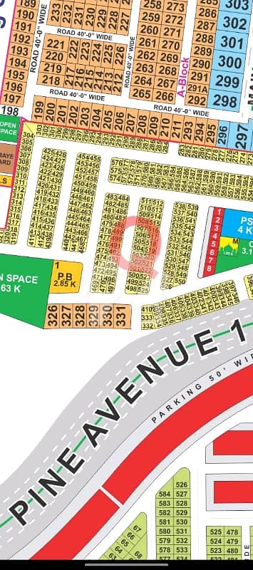 LDA city Lahore Q block 5 Marla plot for sale near to pine avenue road and Jhelum road