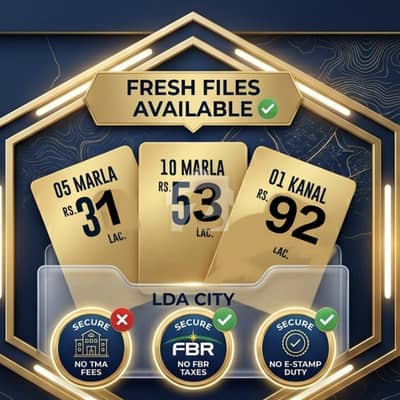 Lda City Lahore Iqbal Sector 5 Marla file available Best Investment Opportunities