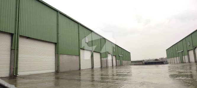 100,000 Sq. Ft. Brand New Warehouse for Rent Humak Industrial Estate Prime Location: Humak Industrial Estate, between Islamabad & Rawalpindi
