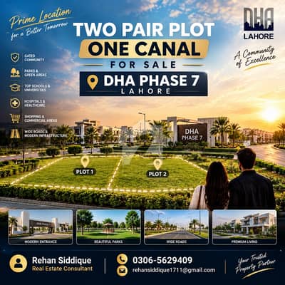 2 Kanal Residential Plots For Sale In DHA Phase 7 Lahore