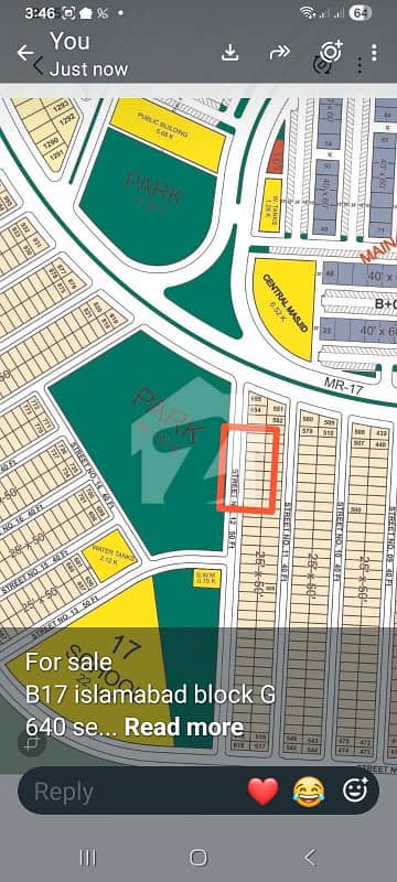 Mpch B17 Multi Garden Block G 5 marla plot