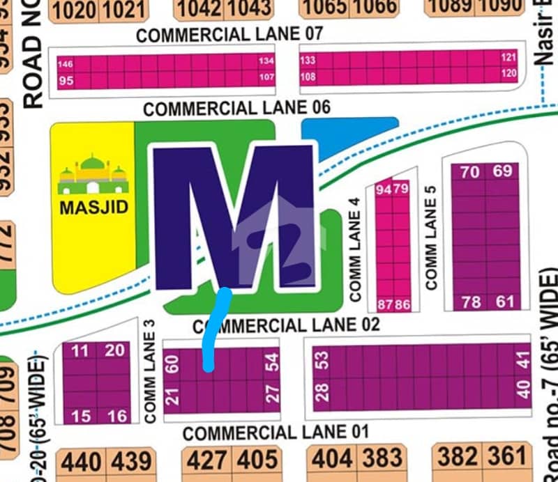 8 MARLA COMMERCIAL PLOT PARK FACING 8 MARLA COMMERCIAL PLOT PARK FACING