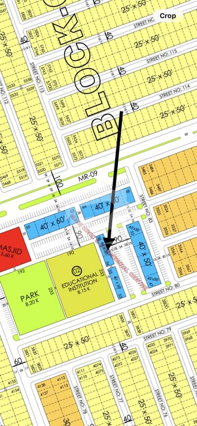 5 marla corner commercial block C 8 stories approved