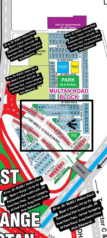 83 no. EE-BLOCK / Multan Road Block 2-Kanal 100 Square Feet Residential Plot in 400 Lakh. All Dues Clear Deal, Corner Category. East Excess From Main Bolouvard. Best Location For Constructing Your Dream House in Bahria Town Lahore 83 no. EE-BLOCK / Multan Road Block 2-Kanal 100 Square Feet Residential Plot in 400 Lakh. All Dues Clear Deal, Corner Category. East Excess From Main Bolouvard. Best Location For Constructing Your Dream House in Bahria Town Lahore