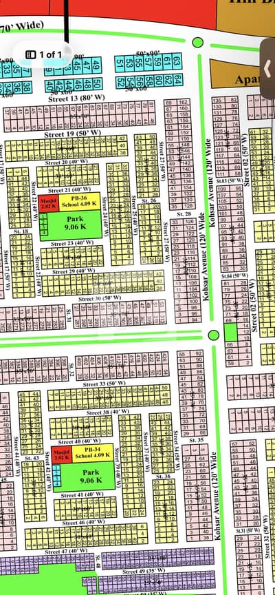 F Executive 7 Marla Under-Development Plot for Sale All Dues Paid