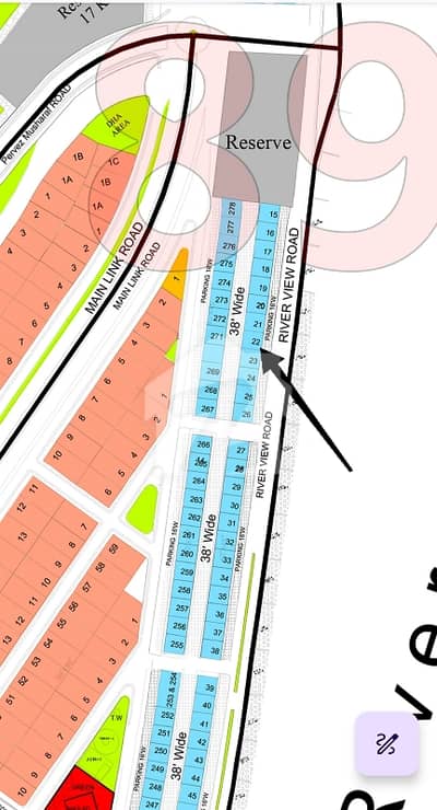 8 Marla Commercial no 22. River View Road (RVR). Sector B. DHA 4. Rawalpindi