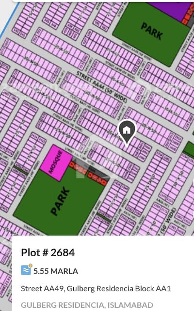 Top Location plot near park/ commercial and mosque is up for sale
