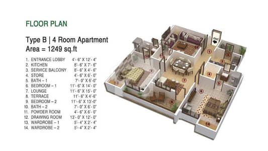 NAYA NAZIMABAD 2 BED DD APARTMENT