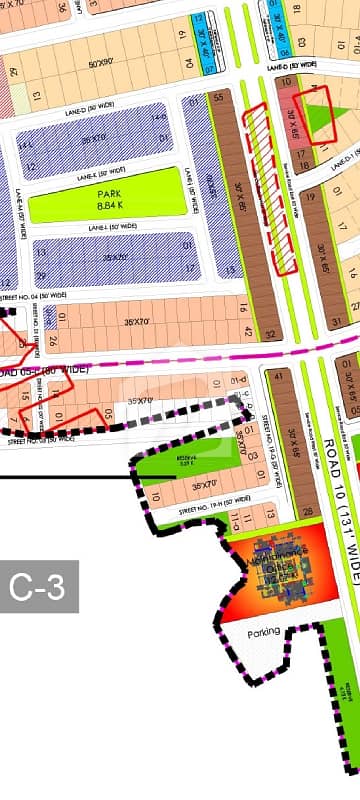 10 Marla Boulevard Plot For Sale