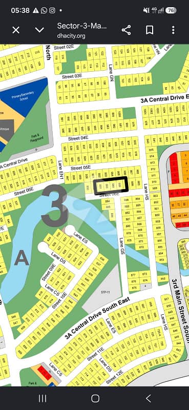 DHA city sector 3A 500yard good location plot available for sell