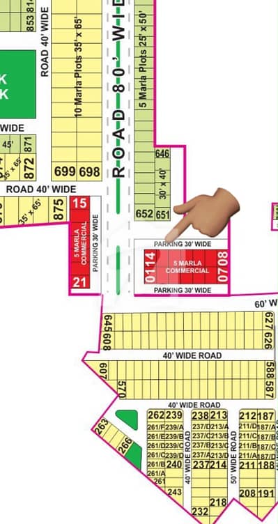 5 MARLA COMMERCIAL PLOT INVESTOR RATE ALAMGIR EXTENSION BLOCK BAHRIA TOWN