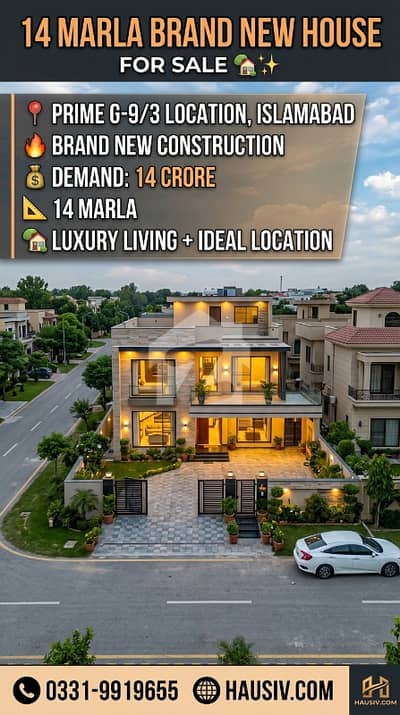 Brand New House For Sale In G-9/1 Ideal Location