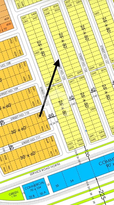5 Marla ( 25*50 in Block A ) Arch Facing Plot No: 5471 For Sale in Faisal Hills Islamabad.