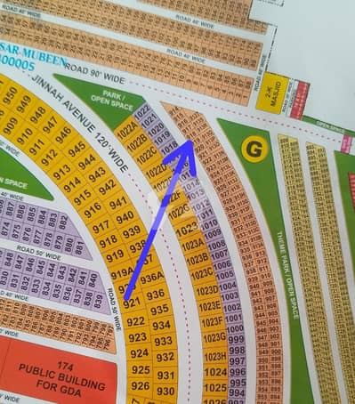 10 Marla Plot near Park and wide road Available For Sale In royal palm City Gujranwala