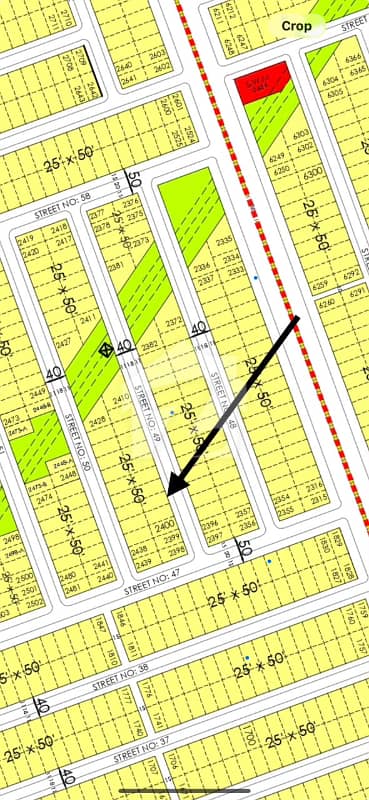 5 Marla ( 25*50 in Block C ) Plot No: 2402 For Sale in Faisal Hills Islamabad.