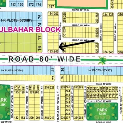 Gulbahar Block 10 Marla Plot For Sale Gulbahar Block 10 Marla Plot For Sale