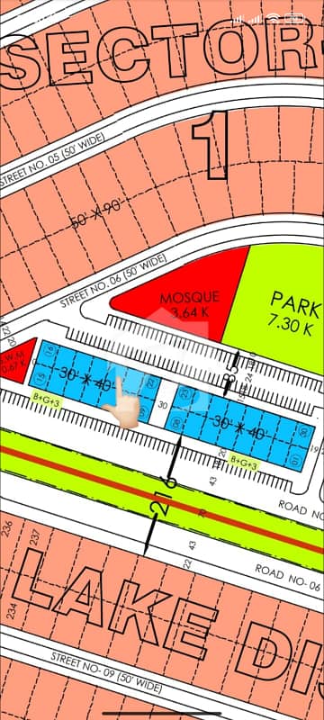 5.33 Marla Commercial available on installments in Faisal Town Phase 2