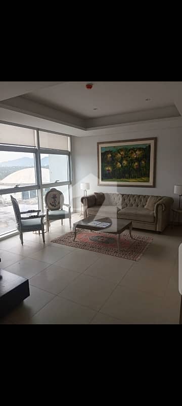 One Constitution Avenue Apartment G-5 Islamabad.  One bedroom  Luxury Furnished & decorated. .  4th Floor. .  Kashmir Highway & club view.  175k Rent p/m